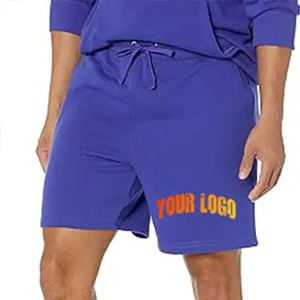 Shorts de sport décontractés pour hommes en polyester/nylon de haute qualité, taille élastique, tricotés, avec cordon de serrage personnalisé, vente en gros - Product Image 4