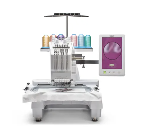 Máquina de bordar de 6 agujas con pantalla táctil HD y láser de posicionamiento de cruz de 7,7, 8 y 11 puntos, área de 3/4 de pulgada - Product Image 1