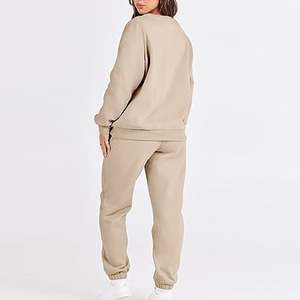 Conjuntos de mujer Casual Fleece Sweatsuit Set Chándal Ropa de mujer Invierno Con capucha Sudaderas de manga larga Chándales de mujer - Product Image 2