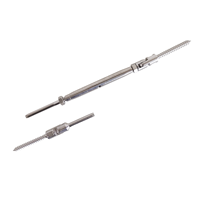 Système de garde-corps de câble à poteau en bois à angle réglable Raccords de quincaillerie en acier inoxydable Raccord de borne de câble en satin