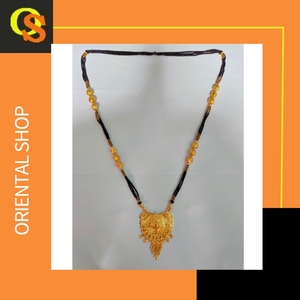 Vente en gros Collier Mangalsutra plaqué or 22 ct avec Mangalsutra fait main au design traditionnel indien à vendre par les exportateurs - Product Image 6