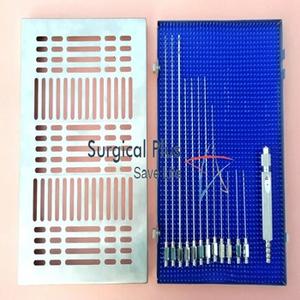 Ensemble de 12 instruments pour liposuccion et greffe de graisse avec poignée et plateau stérile Cosm - Product Image 1