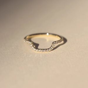 แหวนเพชรหมั้นสีทอง18K สำหรับผู้หญิงดีไซน์แฟชั่น - Product Image 2