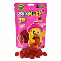 YoloDuck 65g Draagbare Snackverpakking Schattige Eendvormige Fruitgummy Bulk Gummy Candy