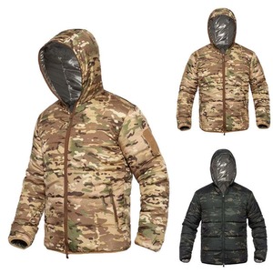 Vestes de chasse en polaire Softshell pour hommes, fabrication en gros OEM, manteaux tactiques d'hiver camouflage et vestes coupe-vent - Product Image 4