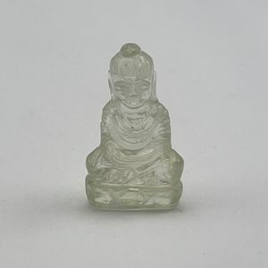 Bouddha en verre du désert libyen naturel sculpture Rare crâne LDG sculpture crâne sculpté à la main magnifiquement sculpteur crâne - Product Image 3