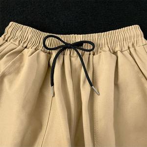 Short Simple et Polyvalent pour Femmes de Grande Taille Pantalon Droit Cylindre Lâche de Sport Décontracté Style Neutre Été - Product Image 2