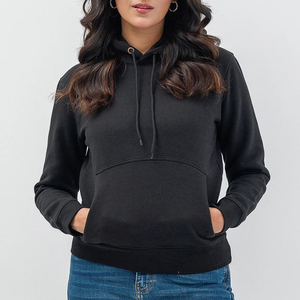 Sweats à capuche d'hiver élégants pour femmes-Sweat à capuche streetwear à la mode avec polaire douce 100% coton Logo ODM imprimé sur le devant - Product Image 1