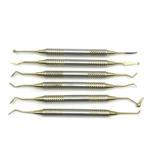 Juego de espátula de relleno compuesto Dental de 6 uds. Herramientas de precisión recubiertas de titanio para restauración de resina - Product Image 3