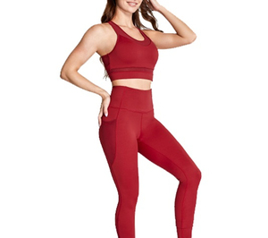 Qualité supérieure Logo personnalisé Femmes Vêtements de sport Leggings et hauts de yoga Ensemble de fitness yoga à vendre - Product Image 2