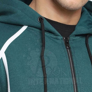Sudaderas con capucha para hombre, Jersey informal de Color sólido con cremallera, sudaderas gruesas y gruesas a la moda, novedad de invierno - Product Image 5