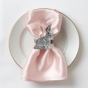 ห่วงรัดผ้าเช็ดปากลายกระต่ายสำหรับฤดูใบไม้ผลิฤดูร้อนงานเลี้ยงฉลองเทศกาลอีสเตอร์ทุกวันสำหรับเด็กงานเลี้ยงคริสต์มาสวันหยุดโต๊ะรับประทานอาหารโอกาสพิเศษ - Product Image 4