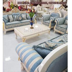 Meubles de salon villas chics en bois de Sagwan meubles de salon luxueux ensemble de canapés en bois de teck fabriqué en bois russe - Product Image 1