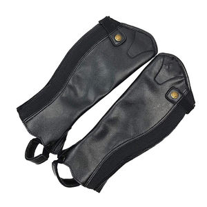 Top Design Genuine Leather <b>Horse</b> <b>Riding</b> Chaps by Quality <b>Horse</b> Products/Equestrian Leather Half Chaps with Custom logo - Product Image 1