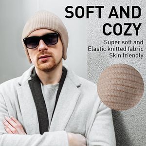 Classic unisex ribbed knitted <b>winter</b> <b>cap</b> soft warm beanie hat lightweight breathable style perfect for travel and casual use - Product Image 3