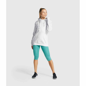 OEM Fabrication sur mesure de haute qualité polaire coton vierge sweats à capuche pour femmes col à capuche respirant avec logo avant respirant - Product Image 4