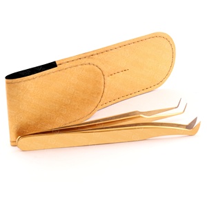 Pochette en cuir PU de qualité supérieure conçue pour un stockage sécurisé et élégant des cils de marque privée - Product Image 1