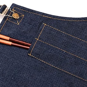 Tablier de Barbier en Gros avec Logo Personnalisé, Unisexe, Imperméable, en Cuir et Denim, pour Usage Quotidien en Salon - Product Image 6