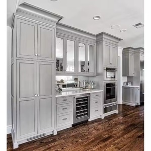 La meilleure qualité Meubles modulaires tout en bois de style européen en panneau stratifié Armoires de cuisine - Product Image 1
