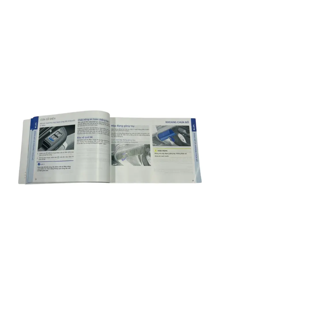 Manual de serviço de impressão de folhetos de produtos de laminação brilhante para colorir, capa dura personalizada, folhetos de serviço, livros, guias, livretos