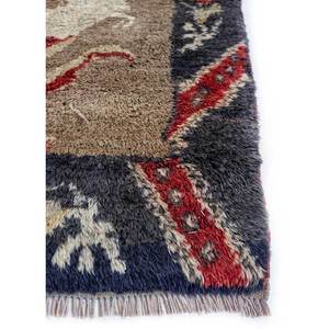 พรมขนสัตว์ถักมือสีเบจและสีน้ำตาลลายดอกไม้ ขนาดใหญ่ สำหรับตกแต่งบ้าน ห้องนั่งเล่น และทางเดิน-Pae-1383 - Product Image 4