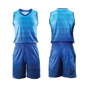 Uniforme de basket-ball réversible unisexe de haute qualité, tissu en sergé respirant à séchage rapide, coton, transfert thermique personnalisé - Product Image 5