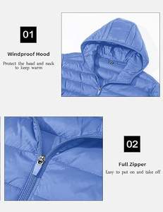 Chaqueta acolchada de invierno de estilo callejero para hombre, Abrigo con capucha suave y cálido de nailon 100% con logotipo personalizado de talla grande - Product Image 5