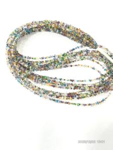 ลูกปัดควอตซ์เคลือบเพชรเฮอร์คิมาร์หลากสีธรรมชาติ คุณภาพ AAA ขนาด 2-3 มม. - Product Image 3