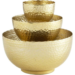 Set of 3 <b>Chocolate</b> Serving Bowl Prime Quality Metal <b>Chocolate</b> Server Platter Bowl for Table Decor Serving Bowl for <b>Ramadan</b> Decor - Product Image 1