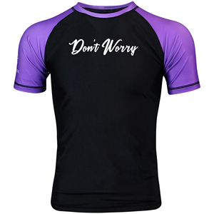 Negro púrpura MMA Rashguard alta calidad personalizado BJJ Rashguard ropa de entrenamiento y engranajes Jiu Jitsu - Product Image 5