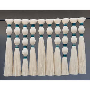 CHICHEN ITZ Tapiz Bohemio de Macramé para Pared, Decoración Artesanal con Borlas, Tapiz Tejido a Mano para el Hogar - Product Image 1