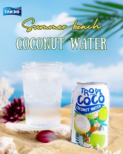 Tropicoco 100% Dừa Tự Nhiên Nước 330Ml Chất Lượng Cao Đóng Hộp Bột Giấy Có Hương Vị Nhãn Hiệu Riêng Thiết Kế Trái Cây Nước Ép Rau Số Lượng Lớn - Product Image 4