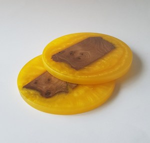 Nouveaux sous-verres Tasse à thé café à boire Sous-verres de service Résine époxy multifonctionnelle et bois Tapis de thé vaisselle payée vente chaude - Product Image 2