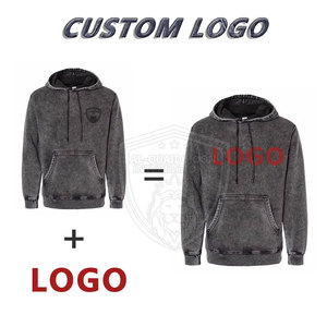 เสื้อฮู้ดฟอกสีกรดของผู้ชายเสื้อสวมหัวโอเวอร์ไซส์ผ้าฝ้าย100% ลำลองสำหรับใส่บนท้องถนนสำหรับฤดูหนาว - Product Image 5