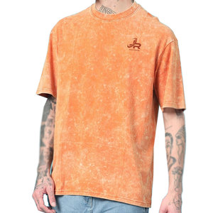T-shirts pour hommes de qualité supérieure, nouveau style, lavage à l'acide, sur mesure, vêtements d'été pour hommes, t-shirts lavés à l'acide - Product Image 2