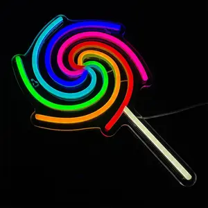 lollipop net red figure modeling light luminous character neon sign