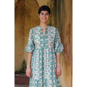 Abaya de satén con estampado Floral para mujer, ropa de calle gótica, cintura Natural, estampado Digital sostenible, informal hasta el suelo, 2025 - Product Image 1