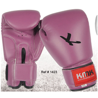 Guantes de Boxeo de Piel Sintética PU con Logotipo Personalizado, Diseño Profesional, Modelo KHASON 5210 para Hombre, Cierre de Velcro, 6-16 Onzas, Venta al Por Mayor