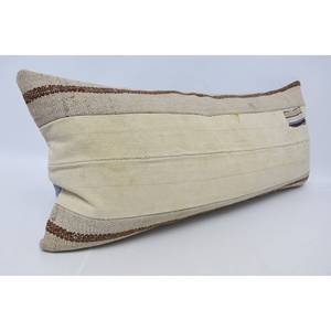 16x36 Beige Striped Wool Flat Pillow Luxury Bohemian Style for Living Room Woven Floral <b>Vintage</b> Square Floral Fluffy <b>Bedding</b> - Product Image 3