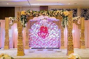 Mandap DST งานไม้ที่สวยงามสำหรับงานแต่งงานงานหัตถกรรมแบบดั้งเดิมทนทานผู้ผลิต Mandapam ในร่มเวทีการแต่งงานในสหราชอาณาจักร - Product Image 5
