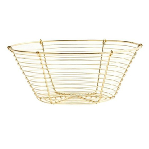 Merveilleux design décor à la maison table centre de table corbeille à fruits décorative qualité exclusive métal fil d'or panier de fruits - Product Image 1