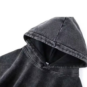 Arrivée de coton mélangé prix de gros sweats à capuche pour hommes lavés à l'acide pour adultes nouveau style streetwear sweats à capuche lavés à l'acide pour hommes entretenus par OEM - Product Image 3