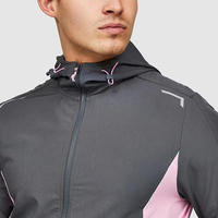 Ensemble court personnalisé de qualité supérieure, léger, respirant, 100% nylon, logo réfléchissant, coupe-vent, survêtement pour hommes