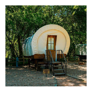 Tente de glamping de luxe type carrosse Conestoga, imperméable, pour hôtel, maison de type carrosse, site de villégiature extérieur, <span class=keywords><strong>camping</strong></span>, site de point de vue panoramique - Product Image 3