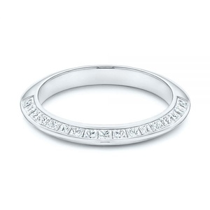 Conjunto de anillos de boda de moissanita para mujer, banda de diamante CERTIFICADO DE 14K, oro amarillo, diseño de lujo - Product Image 3