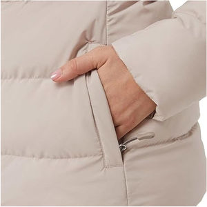 Veste matelassée pour femme, vente chaude, hiver, à capuche, personnalisable, respirante, imperméable, réversible, tricotée, unie, teinte unie, devant en nylon - Product Image 6