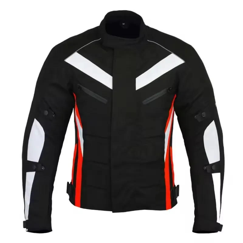 Chaqueta clásica negra Oxford acolchada Open Road Touring para motocicleta con armadura para hombre Chaquetas deportivas