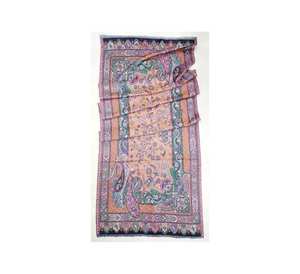 Meilleure vente élégant imprimé fleuri 100% laine foulards traditionnels châles vêtements d'hiver accessoire multicolore fleur crochet - Product Image 1