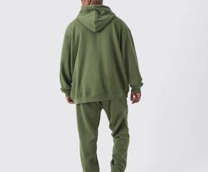 Chándal de invierno con estampado de algodón 100% de nuevo estilo del fabricante de Pakistán para hombres, ropa transpirable con cuello con capucha para adultos - Product Image 4