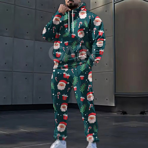 Survêtements de Noël légers confortables pour hommes exécutant des survêtements de Noël pour hommes en bas quantité minimale de commande - Product Image 6